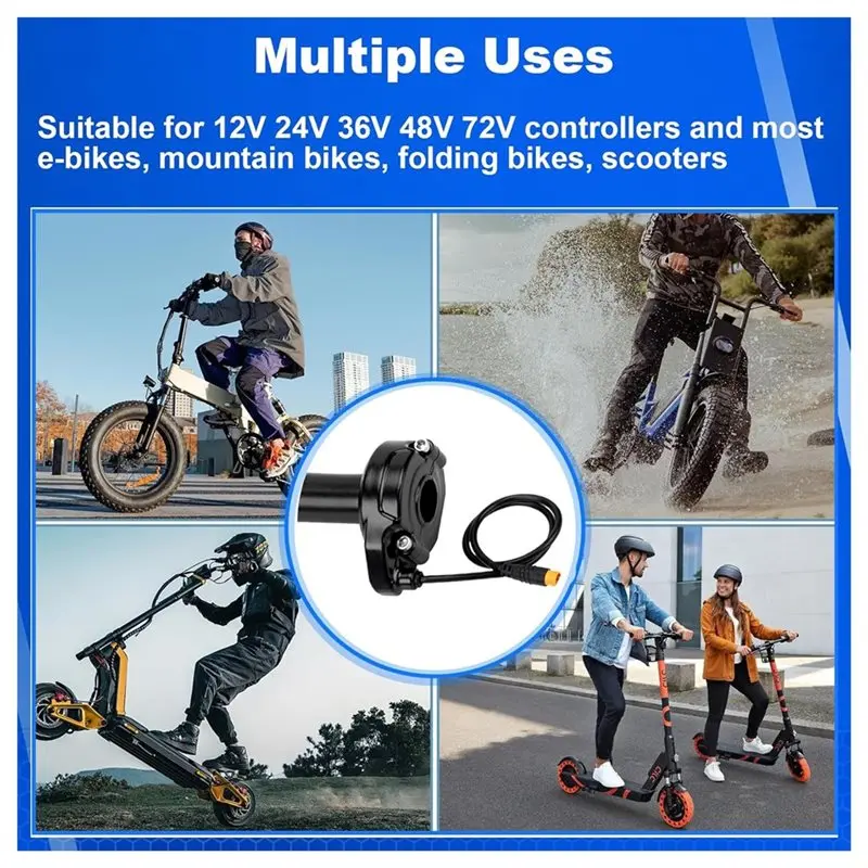 Hochwertiger Voll-Drehgasgriff für Happyrun Freego Heybike Elektro-Dirtbike E-Bike, 3-Pin Surron-Stil Gasgriff K – Detail 4