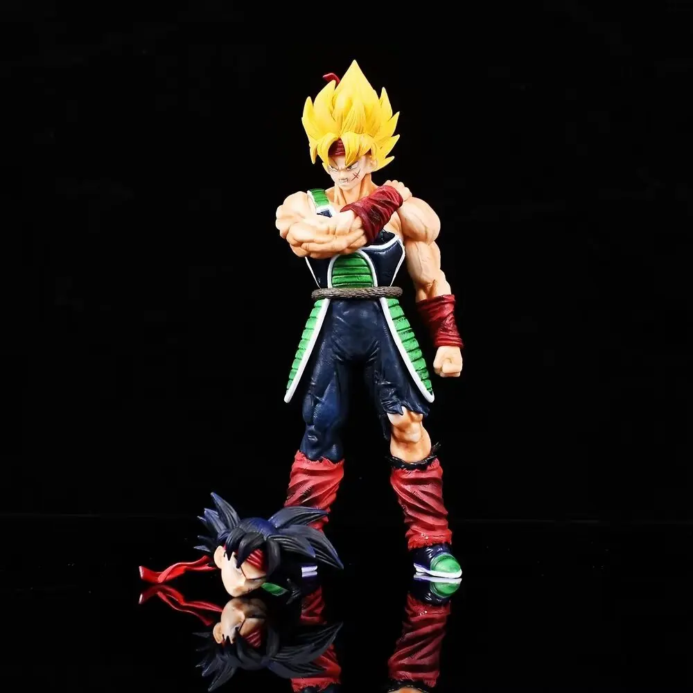24cm/9.4in Anime Dragon Ball Z Figure Bardock Figure Collectible Model Statue Toy Gift (Two Heads) view 6