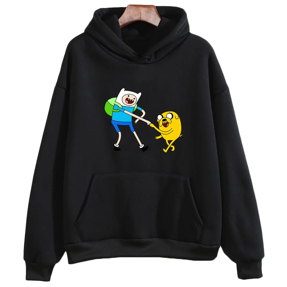 Adventuree Timee Finn and Jake Print Clothes Prevalent Autumn Sweatshirt Cute Anime Hoodie Women/men Loose Casual Pullovers Tops