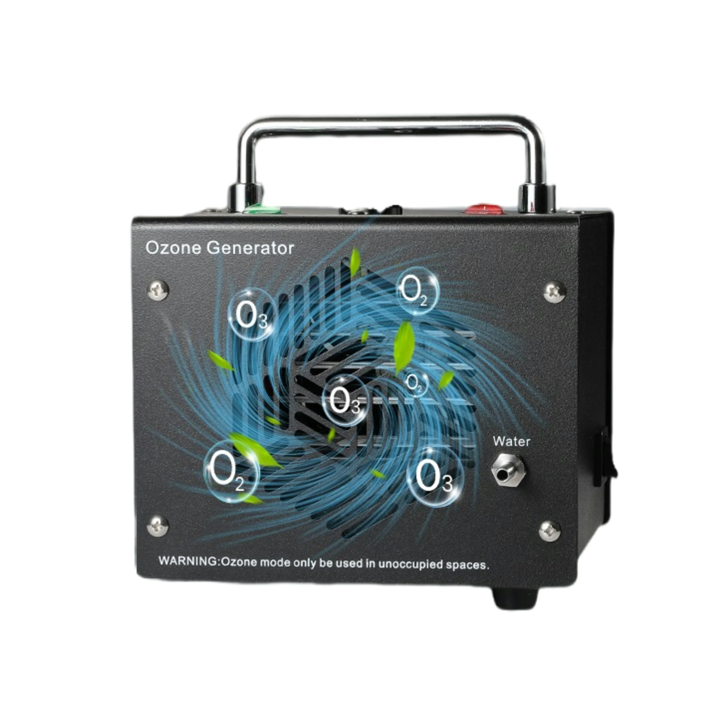 Máquina De Ozono Limpiador De Aire Hogar Coche Generador De Ozono O3 Purificador + 500mg Agua para Verduras