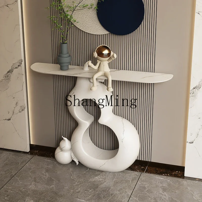 FG rock slab light luxury entrance table high-end simple entrance table living room corridor entry bill