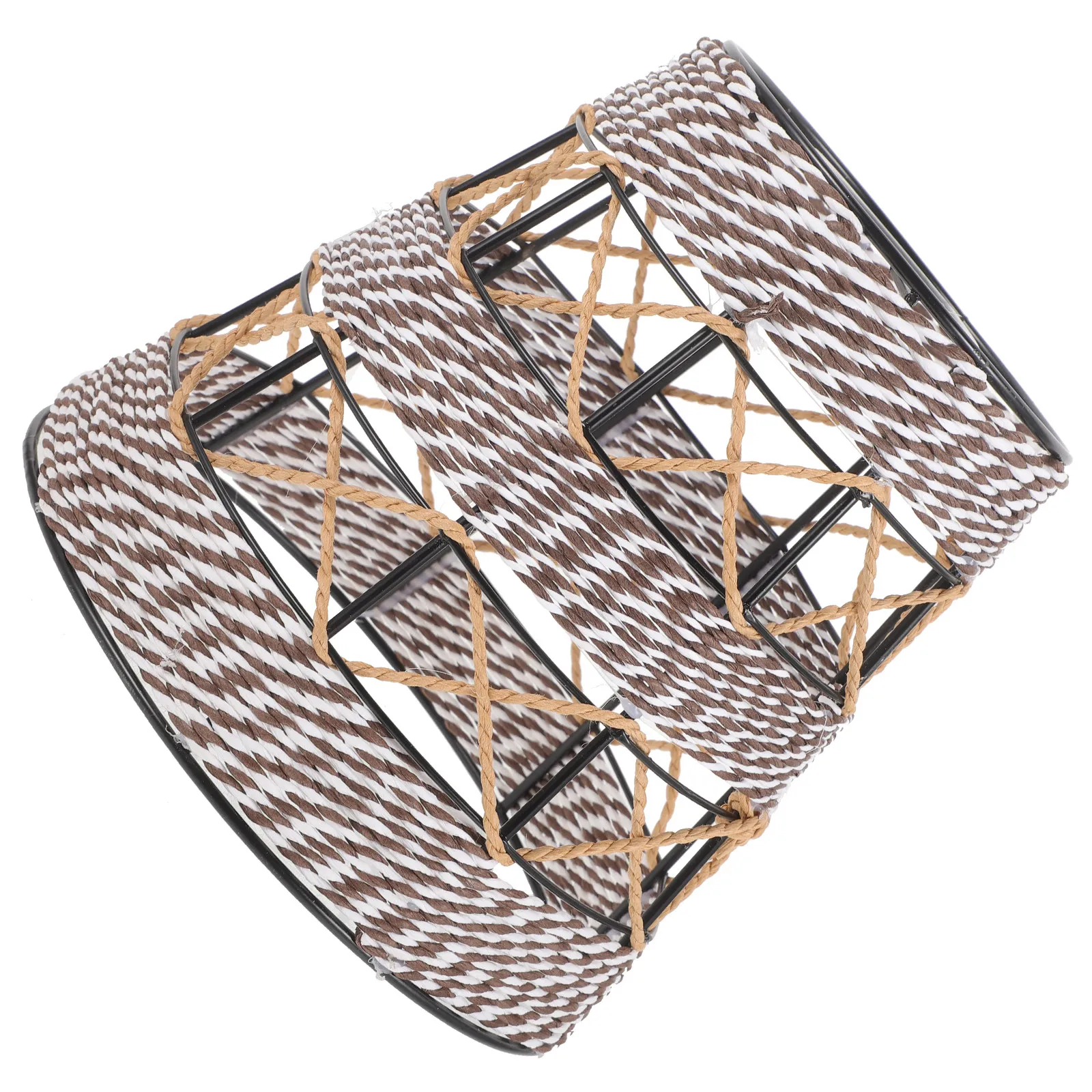 

Woven Rope Lamp Shade Small Handmade Pendant Light Cover Sturdy Stable Design for Ceiling Lamp Chandelier Decorative Lampshade