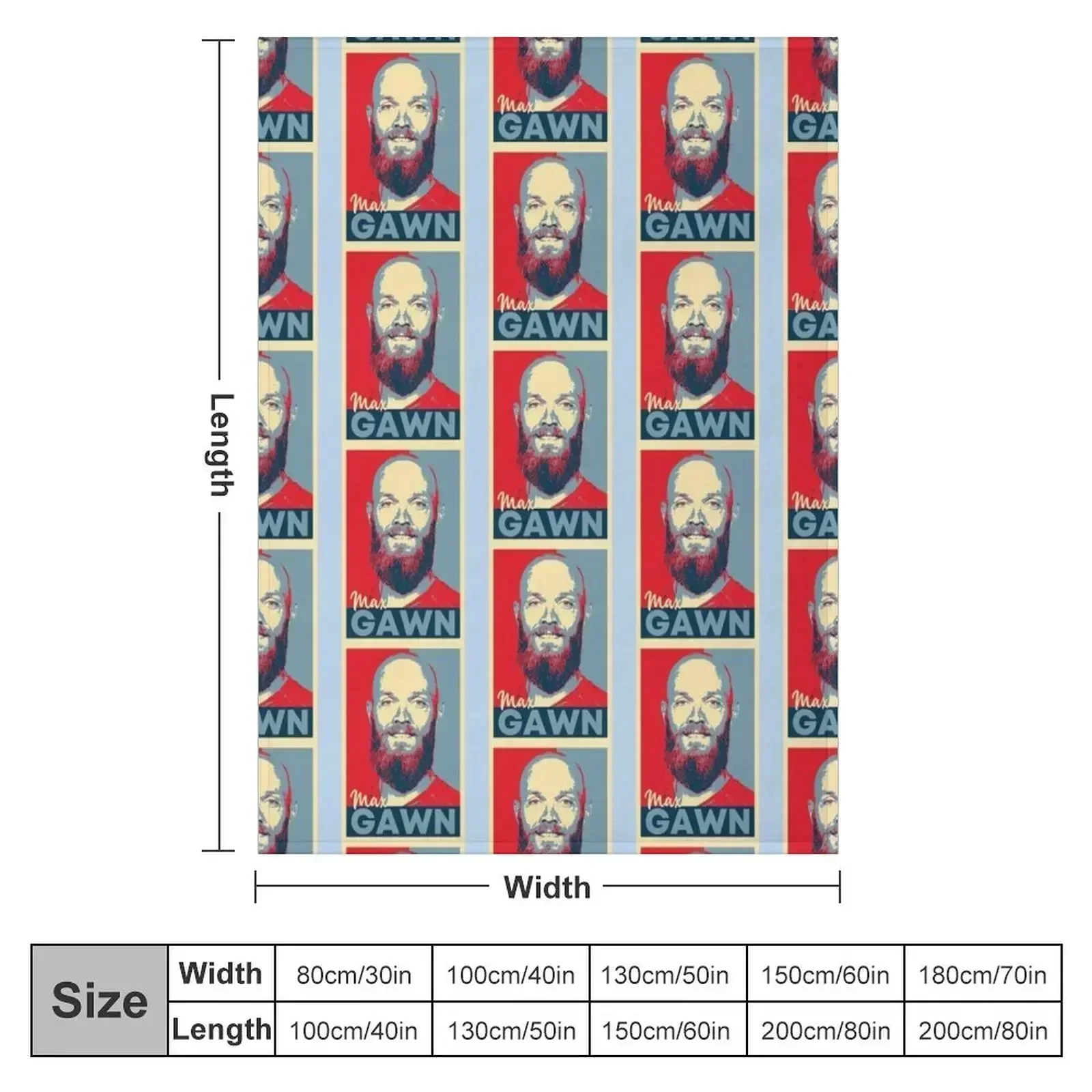 Max Gawn Hope Throw Blanket couch cozy soft plush fuzzy picnic outdoor blanket
