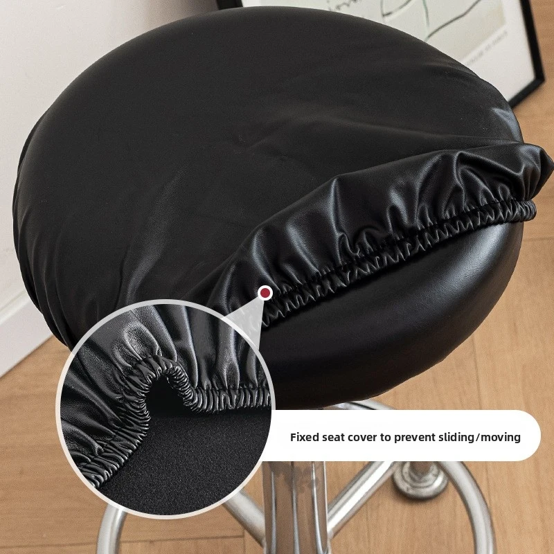 PU Leather round stool cover, waterproof chair cover, bar counter