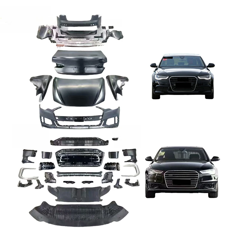 High Quality Body Kit Fit 2012-2018 A6 C7 Upgrade to 2019 C8PA Bumper Headlight Fender Diffuser