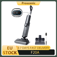 Proscenic F20A Cordless Vacuum and Mop 35min Runtime LED Screen Self-Cleaning & Air Drying All-Around Edge Cleaning App Control