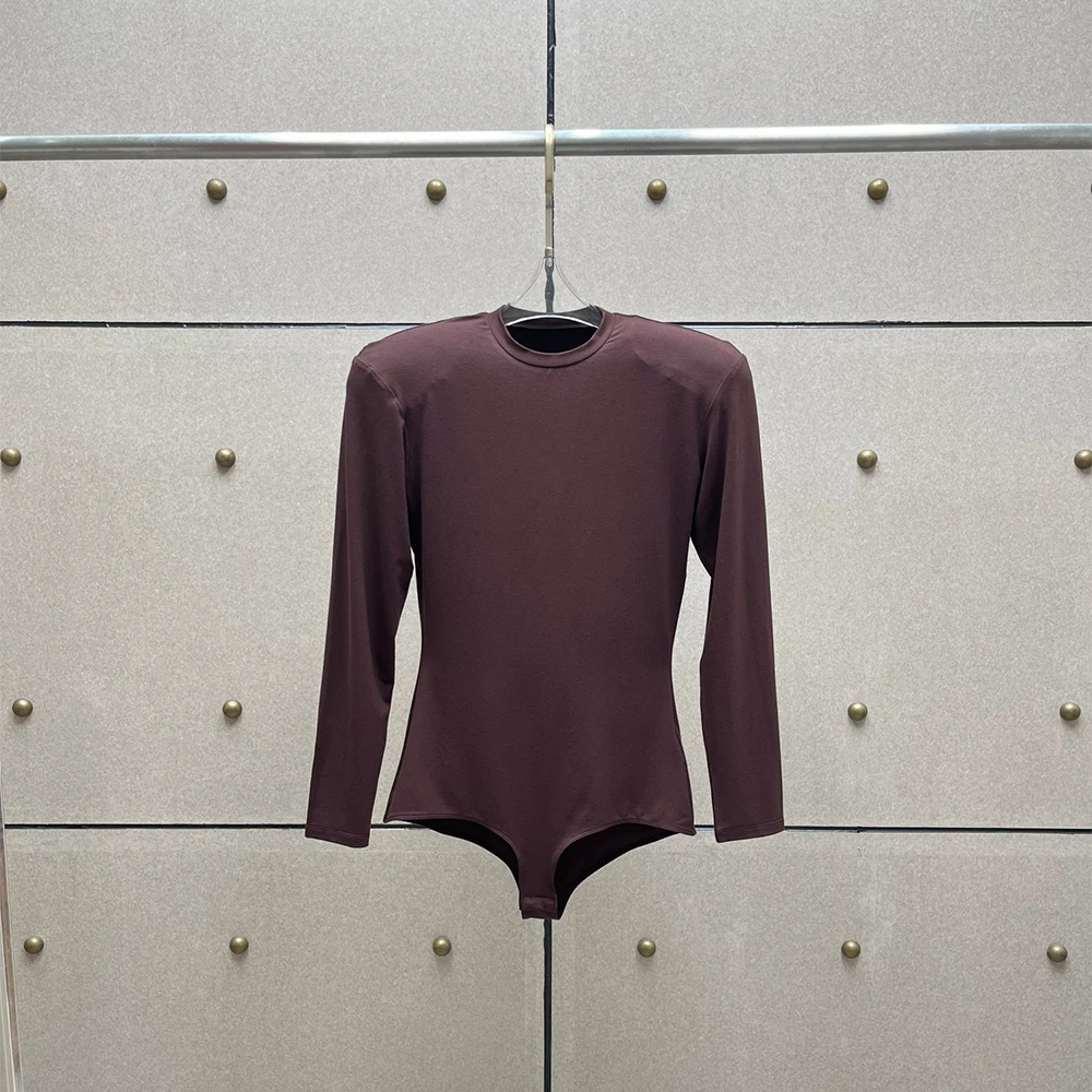 Women's Rayon-Blend Embroidered T-Shirt Minimalist Elegant Crewneck Long-Sleeved Knit Top One-Piece Y2K Commuter Fashion  2026