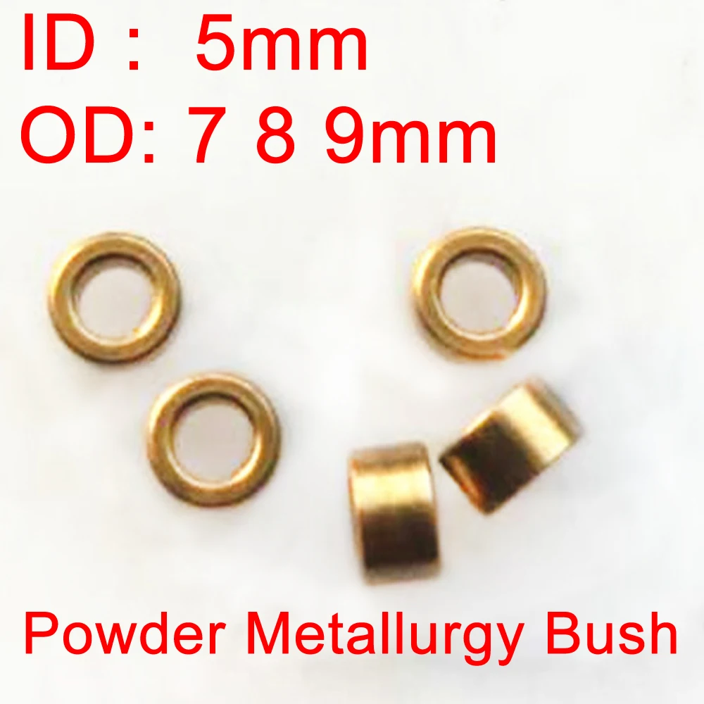 4 10PCS Porous Bearing Powder Metallurgy Oil Bronze Bush Guide Sleeve ID 5MM 5X7X4 5X8X4 5X9X4 5 6 8 10MM Precision Copper Base