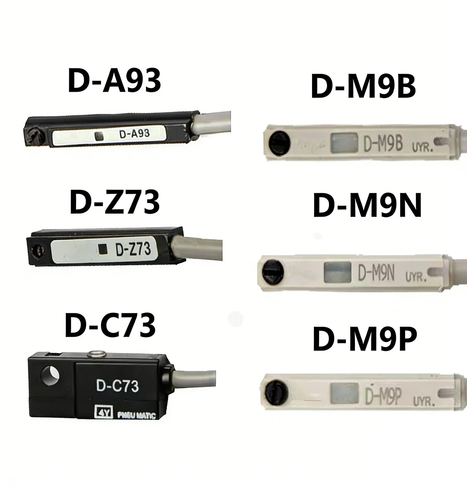 10Pcs Cylinder Induction Line Magnetic Switch D-A93/C73L/Z73/D-M9BL/N/P/W/A/F8BZ/N/PV/M