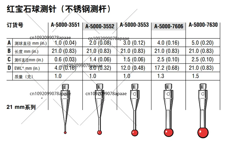 ل Renishaw MCP التحقيق HK-0100-0002 HK-0100-0001 تصوير 2.5 أبعاد #4