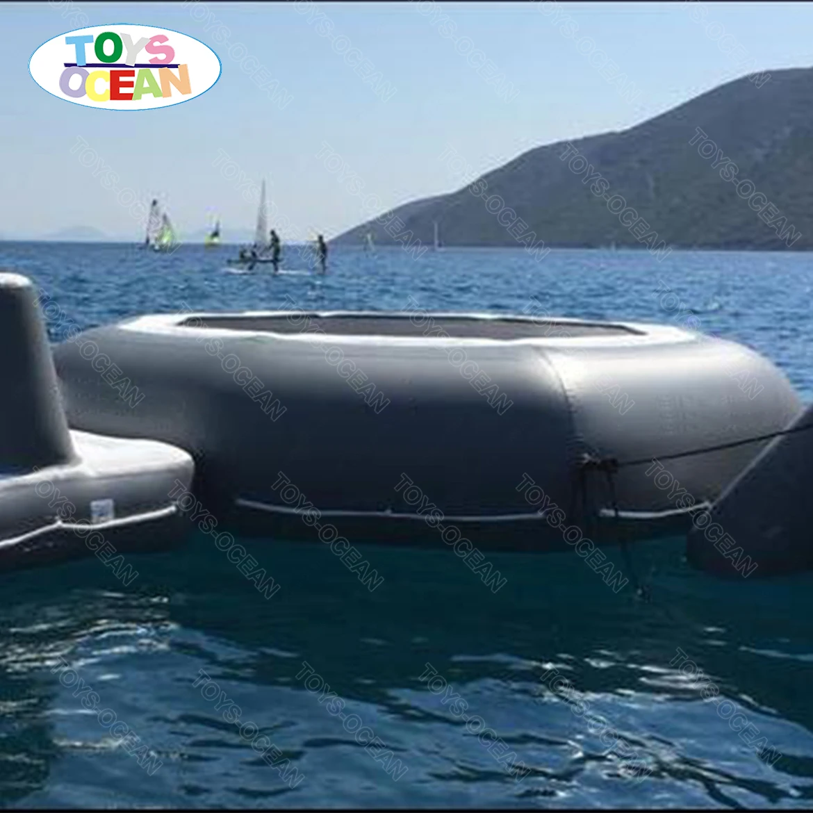Wholesale Price Customized Inflatable Water Trampoline Game PVC Material 100-500kg Capacity 1 Year Warranty Outdoor Water Play