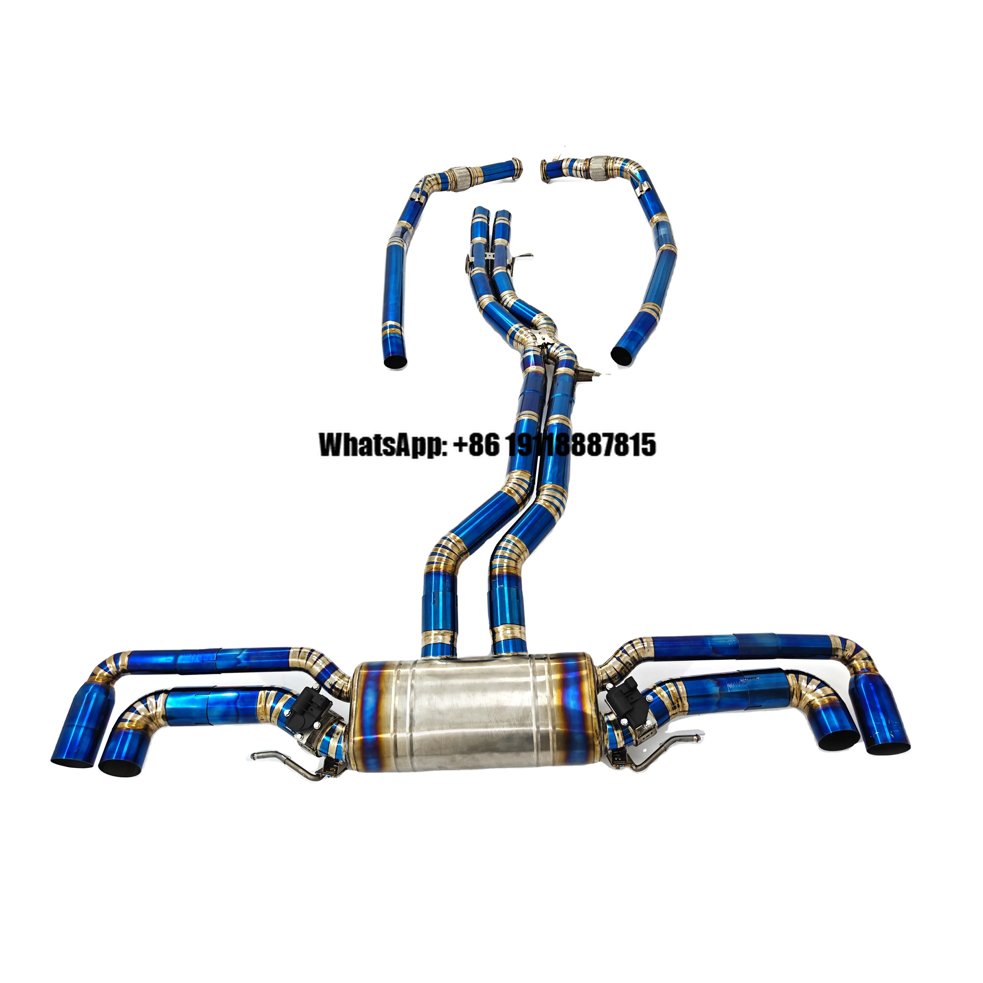 

High Quality CSZ RSQ8 Exhaust for Audi RSQ8 4.0TT Titanium Exhaust Pipe Valvetronic Muffler Valved Catback Frontpipe Midpipe