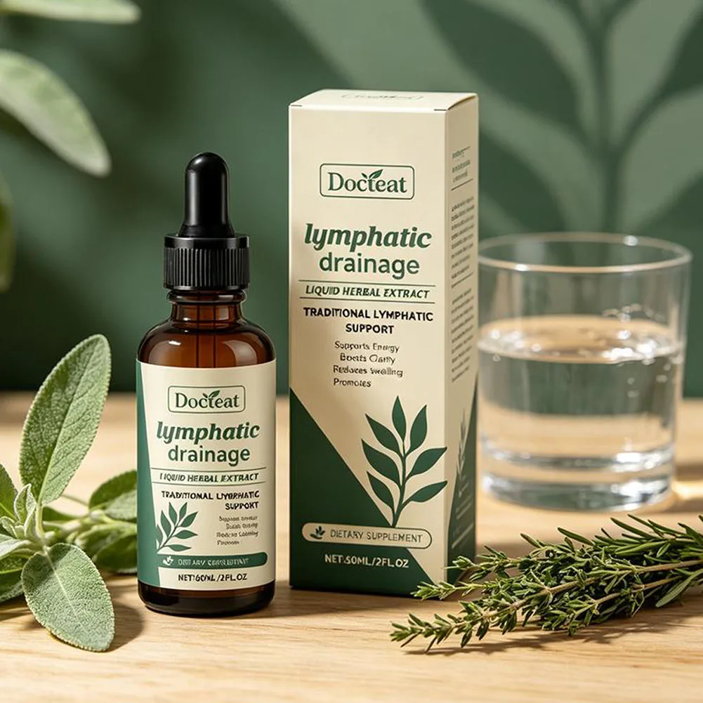 Natural Herbal Body Care Ampoule Serum Drops Lymphatic Drainage High AbsorpLiquid for Body Swelling Relief and Toxin Elimination