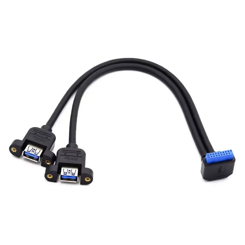 for 90 Degree Elbow Main Board 20P to USB3.0 Expansion Board Up Down Left Right Angle USB3.0 with Ear Data Cable