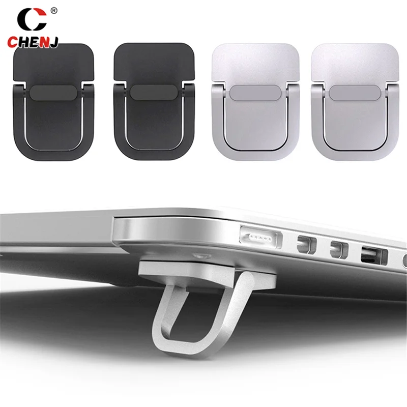 2 teile/satz Laptop Ständer Für Computer Tastatur Stehen Riser Zink-legierung Mini Tragbare Laptop Steht Für Notebook Halter