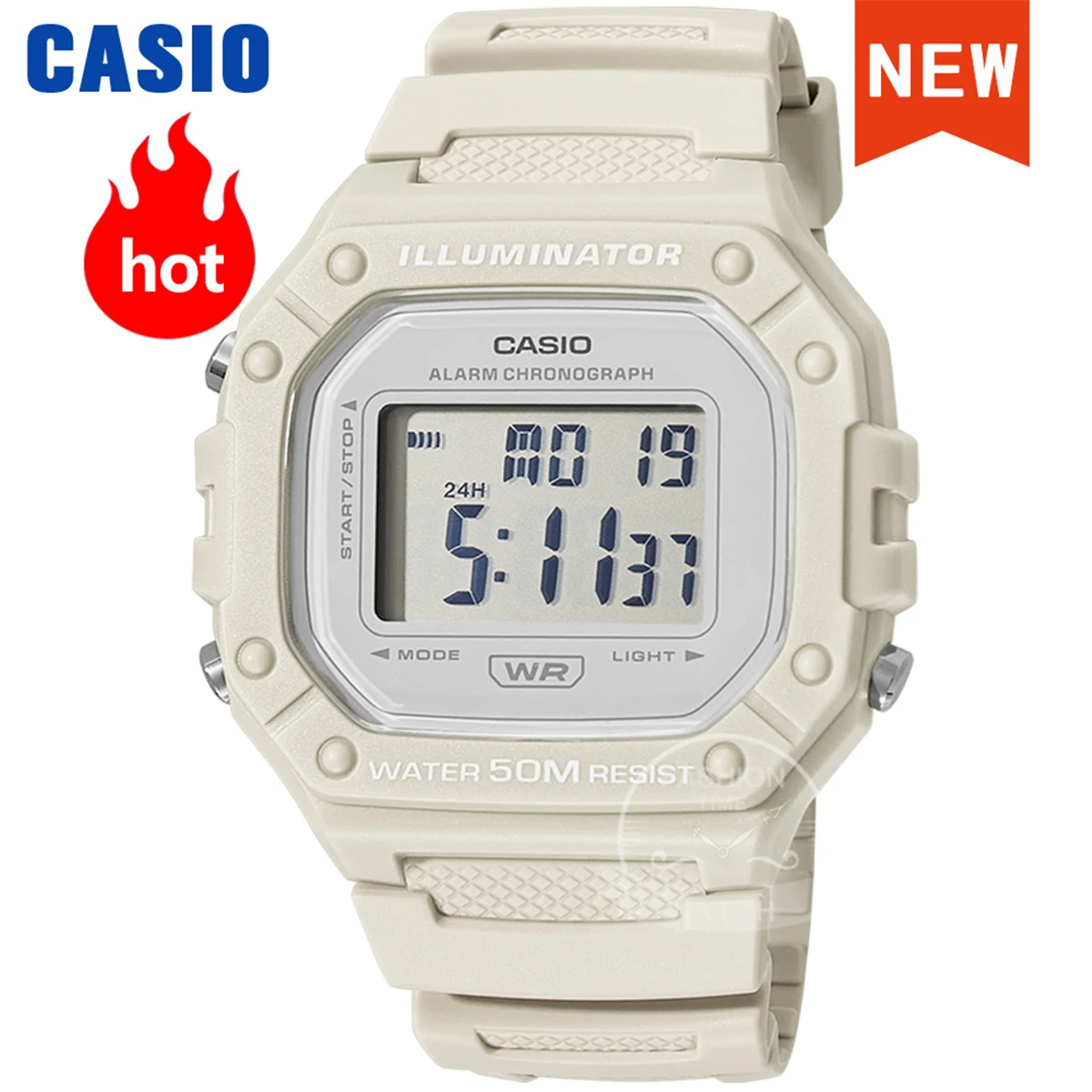 Casio watch top luxury set military digital watch relogio free shipping  W-218HC-8A