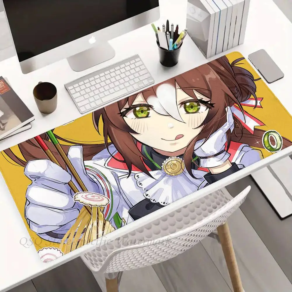 Fine Motion U-UmaMusume Anime Mousepad Non-slip Suitable For Office Computers Laptops E-sports Game Desk Mats XXL Keyboard
