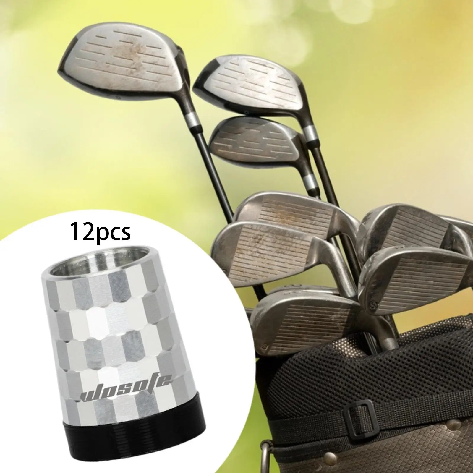 

12x наконечники для гольфа, алюминиевый адаптер с коническим наконечником для начинающих, мужчин и женщин на открытом воздухе