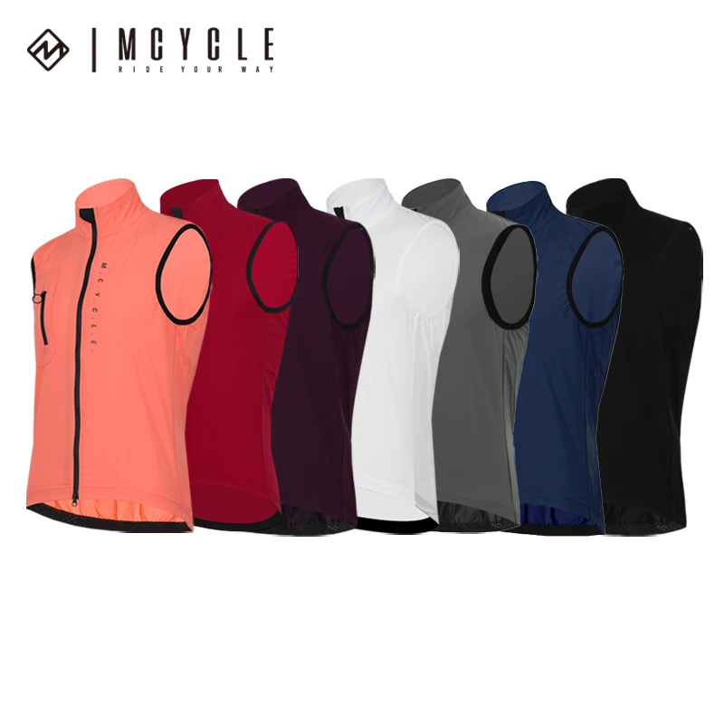 Mcycle Cycling Windproof Vest Reflective Summer Sleeveless Waterproof Bicycle Shirt Breathable Lightweight Bike Tops Vest Coat