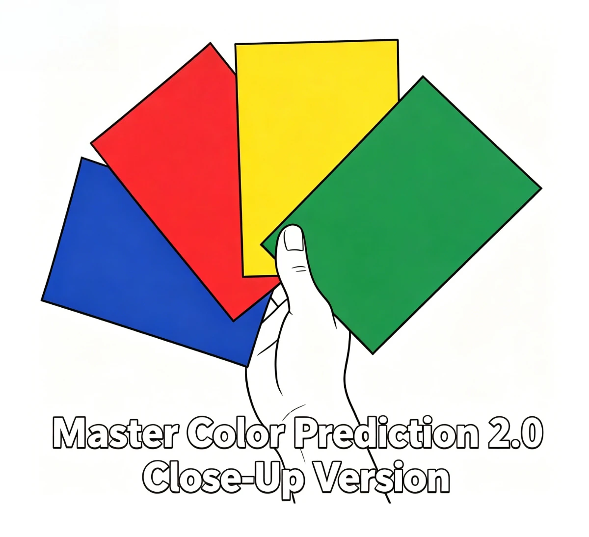 

Master Color Prediction 2.0 Close-Up Version By Max Vellucci Mentalism Magic Trick Illusion Prop for Magicians Magia Gimmick