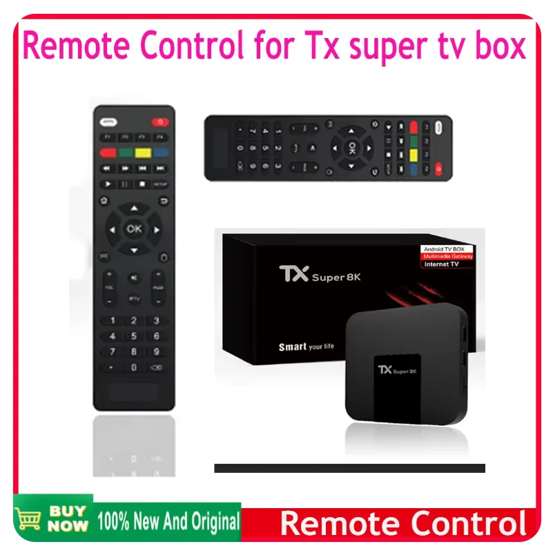 [Geniune] Original Remote control for Smart TV Box TX Super 8K TV box 2G 16G Global Market Media Player Set Top Box