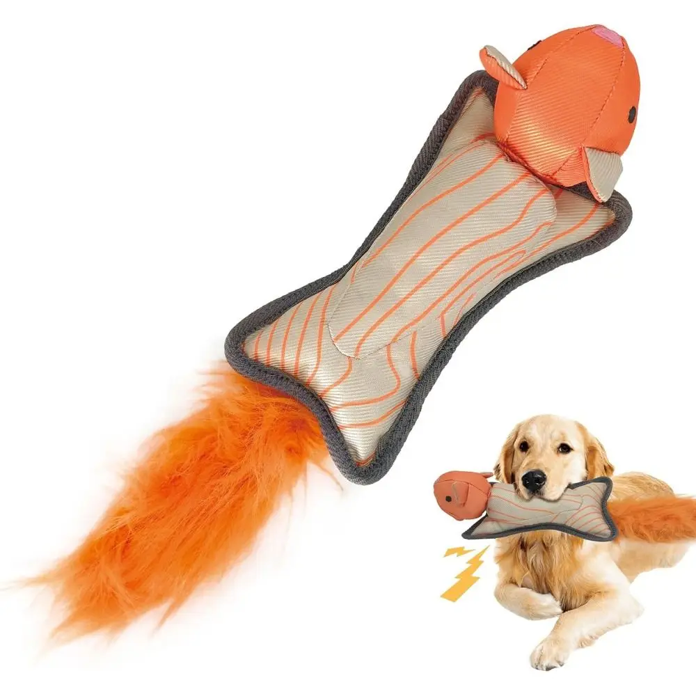 Pelota de Tela Oxford para Perros con Cuerda, Sonido Crinkle, para Persecución, Entrenamiento y Juego Interactivo