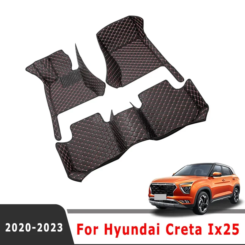 Car Floor Mats For Hyundai Creta Ix25 Ix 25 2024 2023 2022 2021 2020 Auto Interior Accessories Product Automobiles Cover Product