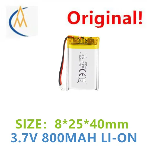 buy more will cheap Polymer lithium battery 802540 800mAh 3.7V UN38.3 certified toy instrument beauty Bluetooth earphone core