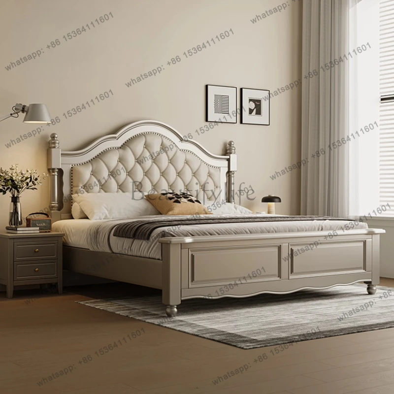 Double bed 2 people bedroom beds frames queen size bed frame furniture