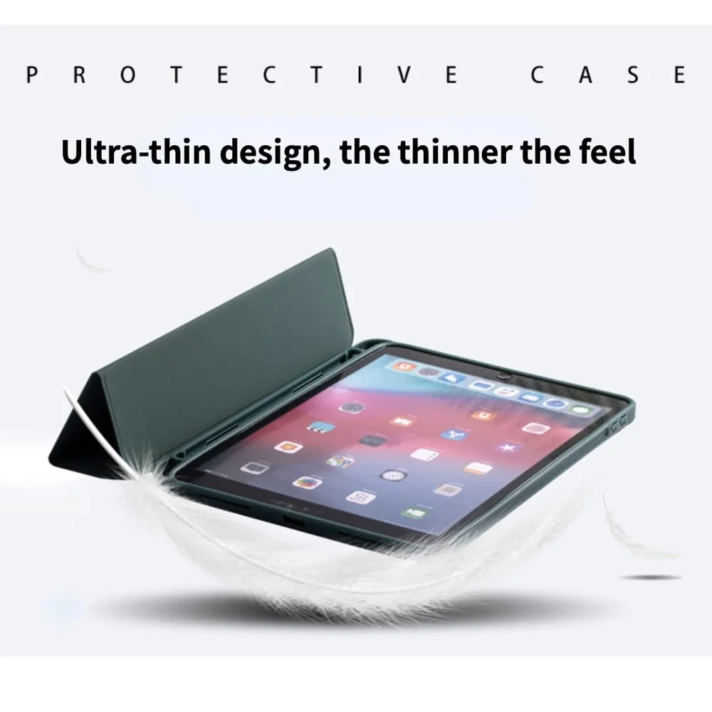 For iPad case PU Leather Tri-fold ebook Case For iPad mini/7/8/9- 7.9/8.3/9.7/10.2/10.9/11 inch Case Tablets Sleeve  Stand Cover image 5