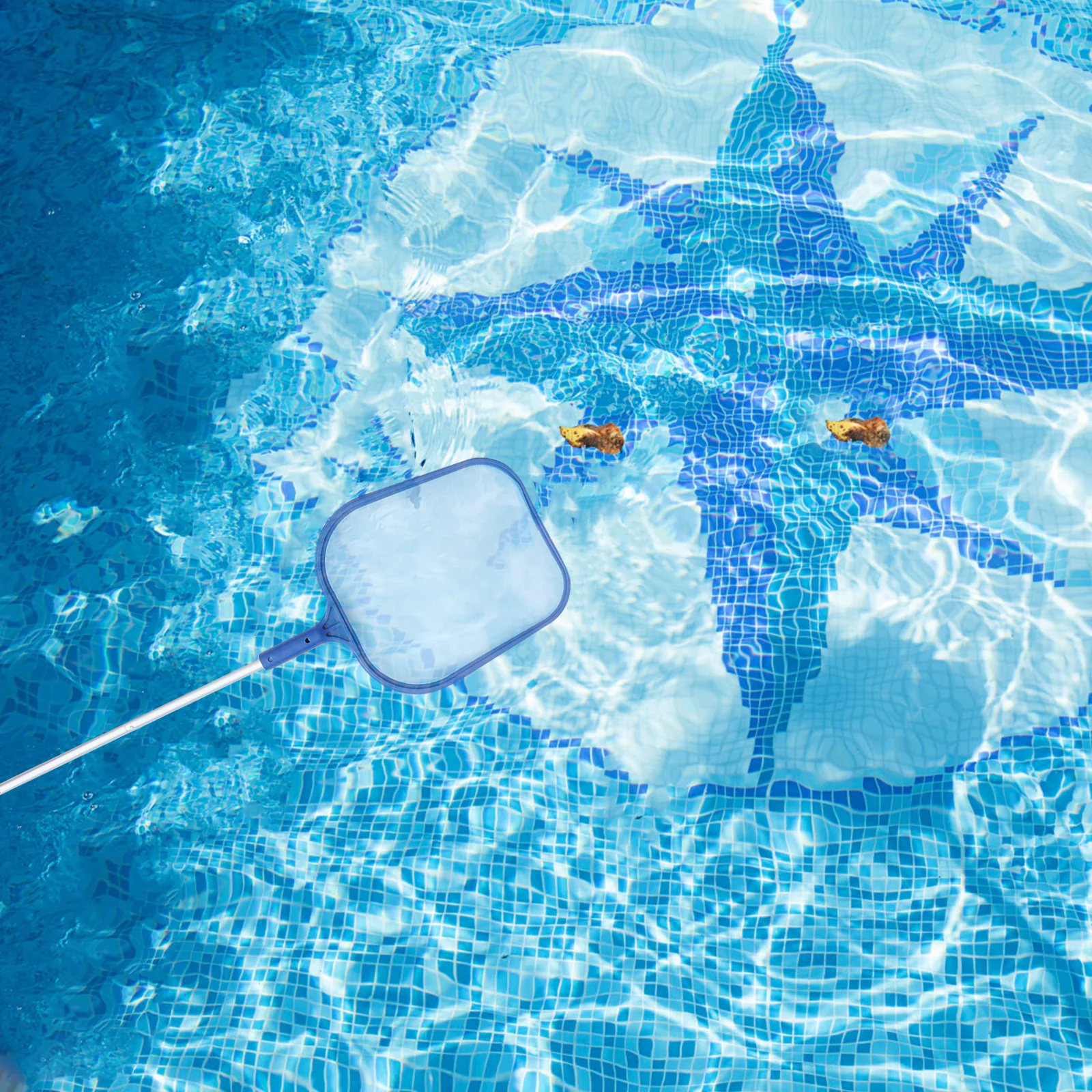 1 مجموعة 1 مجموعة من قسط شبكة تنظيف حمام السباحة لإزالة حطام الأوراق غرامة شبكة مقشدة أداة خفيفة الوزن قابلة للتفكيك تنظيف البركة #3