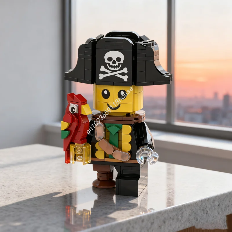 

298pcs MOC A Piratebaby Tribute Piratesed Model Building Toy Blocks Architecture Assemble Creative Christmas Gifts Brick Kids