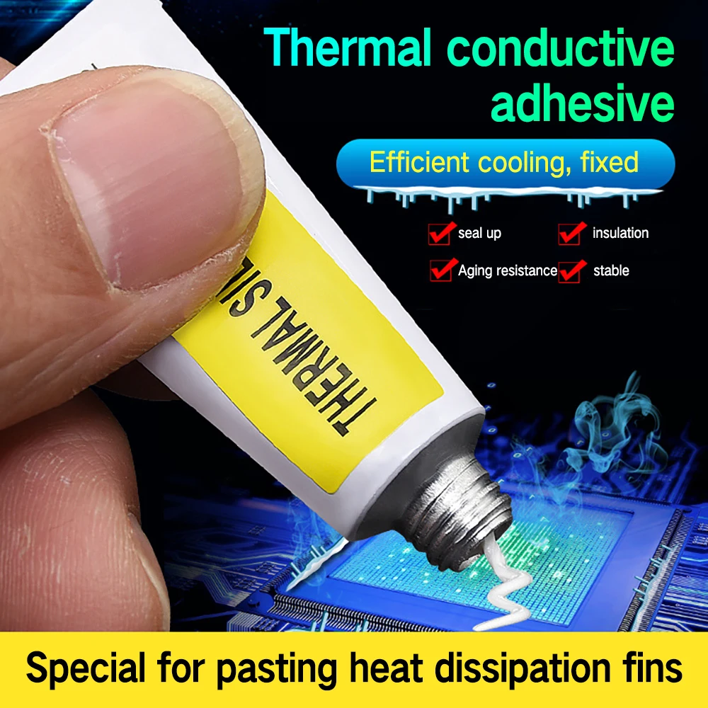 5pcs 5g STARS-922 Heatsink Plaster Thermal Grease Adhesive Cooling Paste Strong Adhesive Compound Glue For Heat Sink