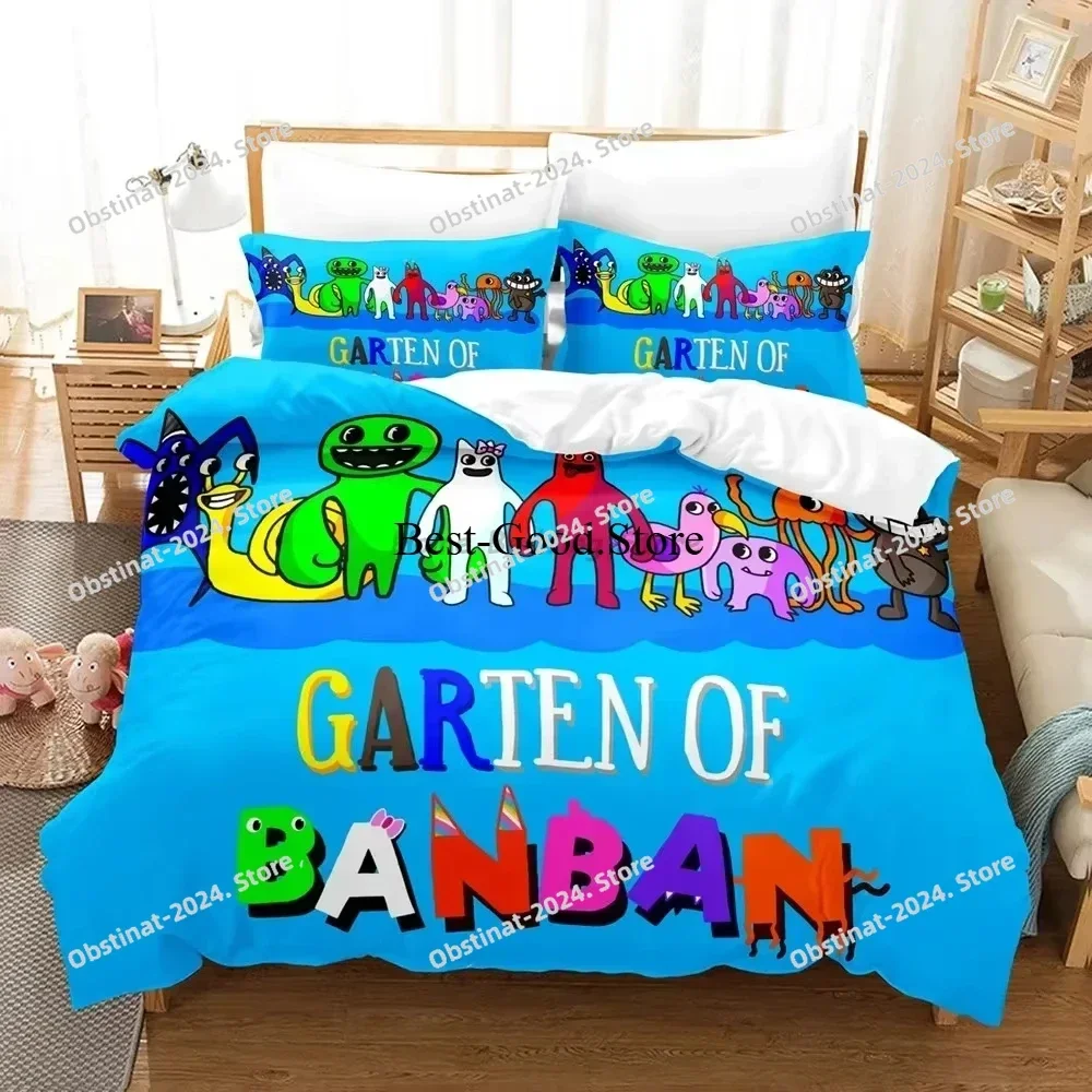 New Cartoon Garten of Banban Bedding Set Printed Bed Set With Pillowcase Bed Duvet Cover Single Double Queen Super King Size #6