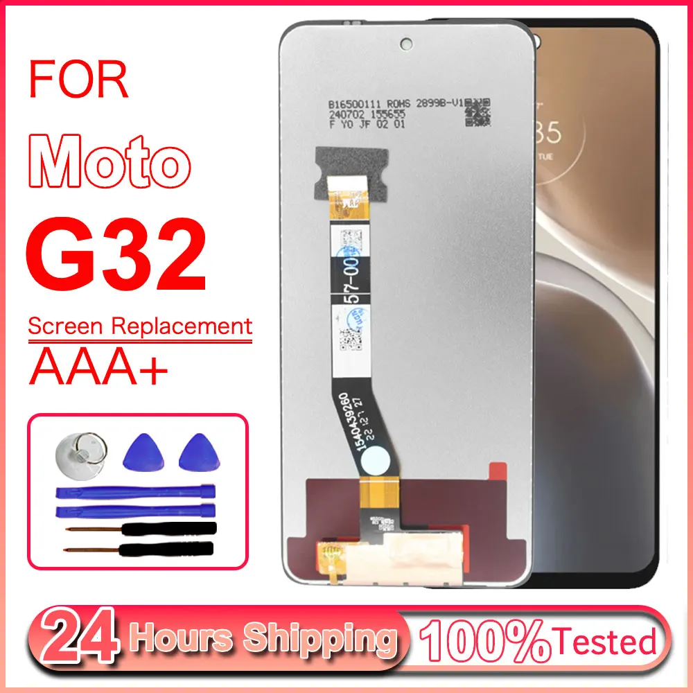 Pantalla LCD de 6.5" para Motorola Moto G32 ‎ Pantalla LCD Táctil de Repuesto para Moto G32 XT2235 con Marco