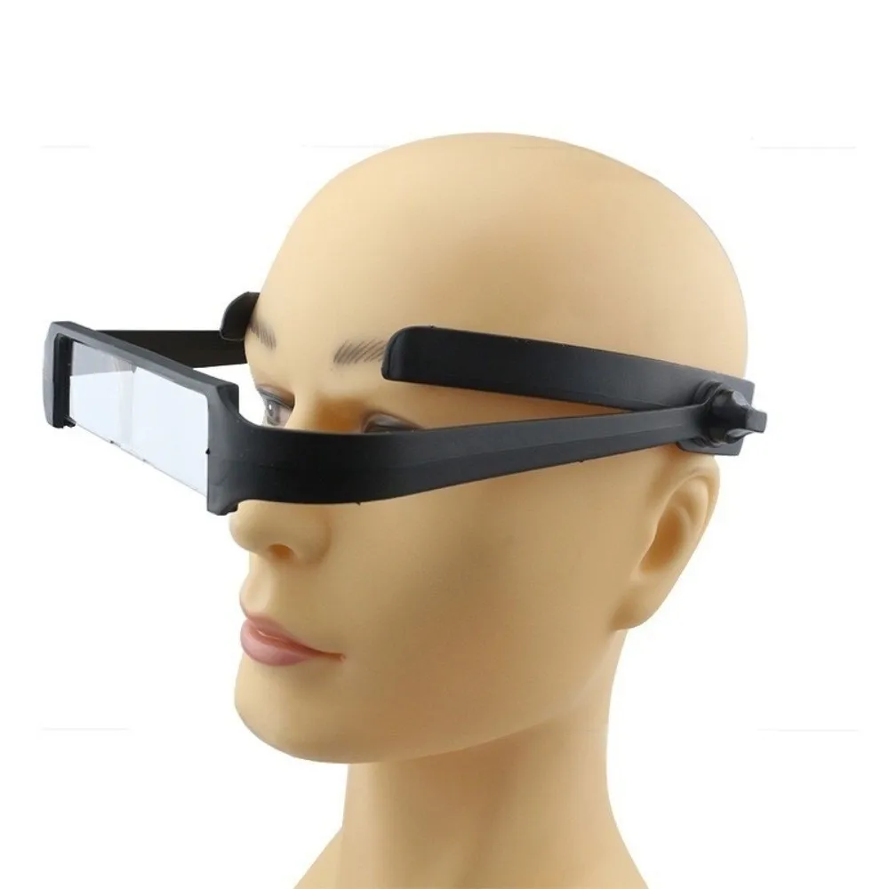 

Lightweight Headband Magnifier Simple Interchangeable Lenses Elderly Person Handsfree Magnifier Black Precision