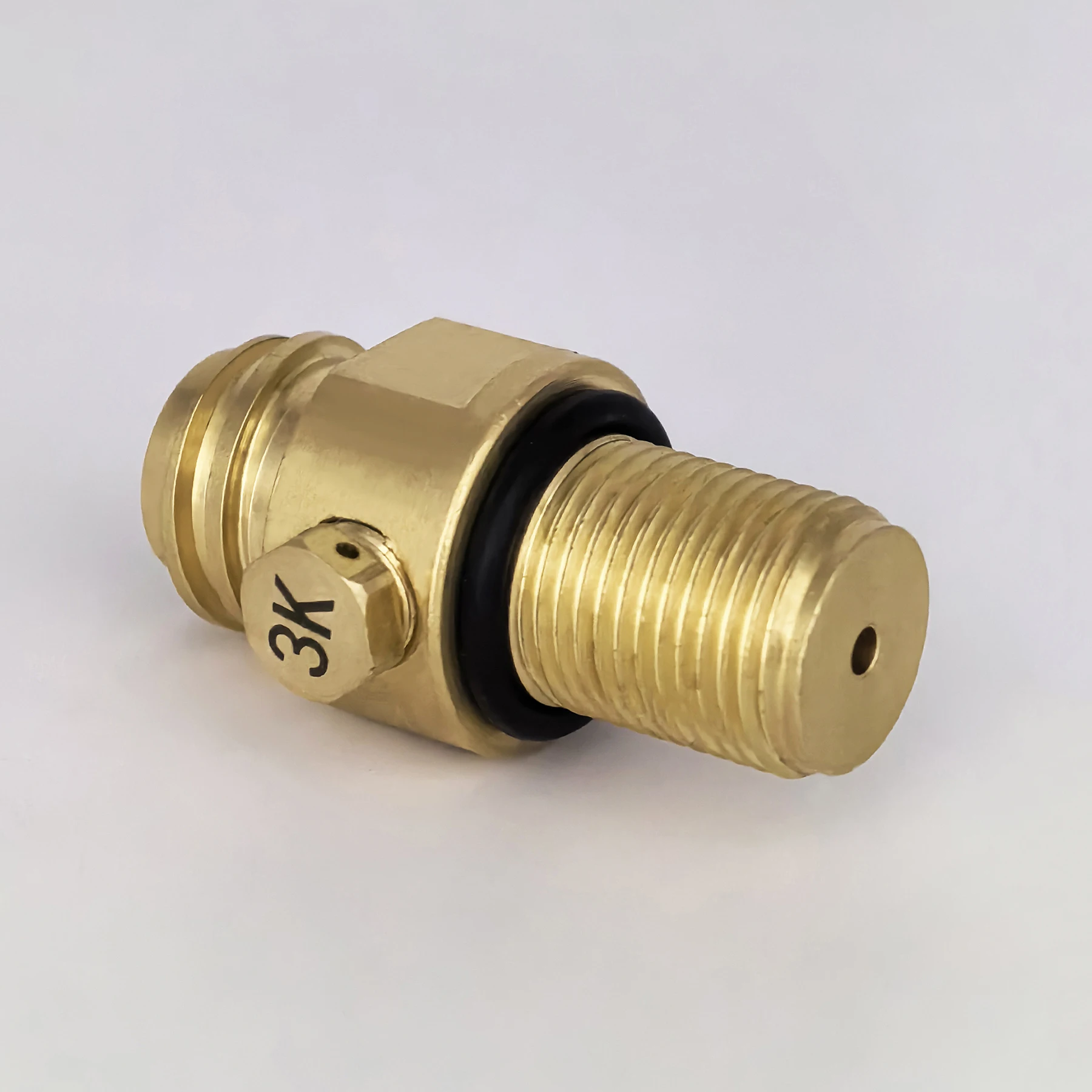 Soda Water Accessories Tank Cylinder Solid Brass Alloy Filling Station Valve Adapter Input M18*15 ON/OFF Refill Output TR21-4