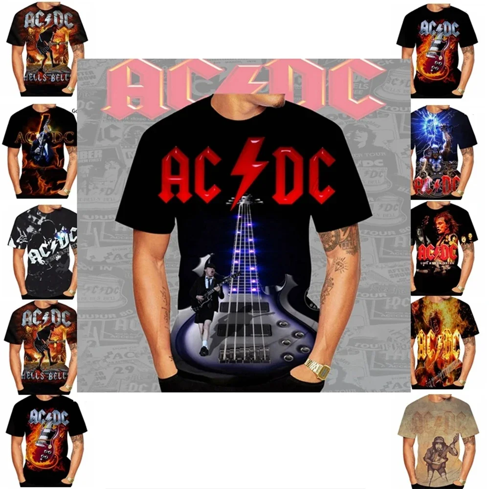 

Summer Hot Selling Creative Design Band 3D Printed Pattern Printed Punk Hip Hop T-shirt