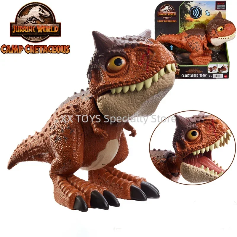 Jurassic World Camp Cretaceous Dino Escape Carnotaurus Dinosaurs Interactive Sound Effect Action Figures Toy Boys Birthday Gift