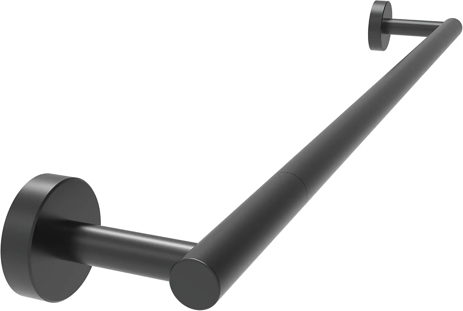 

24 Inch Matte Black Towel Bar, SUS304 Stainless Steel Rustproof Wall Mount for Bathroom Kitchen, Total Length 26 inch