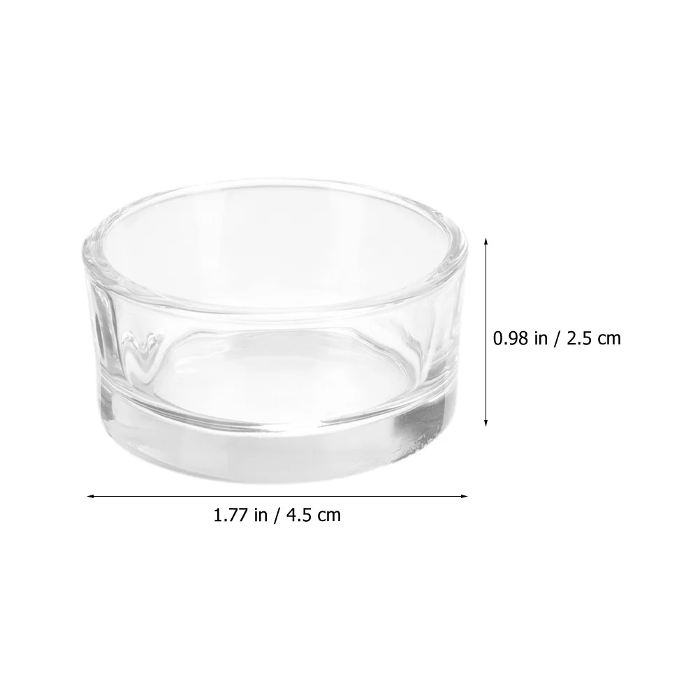 

15 Pcs Glass Candlestick Cup Clear Candleholder Empty Tealight Cups Holders