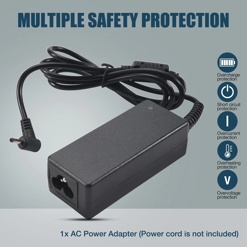 A35Q-Power Charger AC Adapter 19V 2.1A 40W For SAMSUNG NP900X3C NP900X4C NP900X3A NP900X1