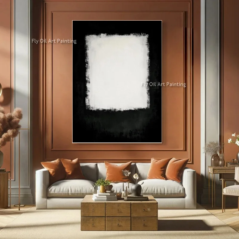 Abstract Balck White Simplism Wall Art On Canvas Handpainted New Original Black Grey Special Oil Painting Large Canvas Home Deco