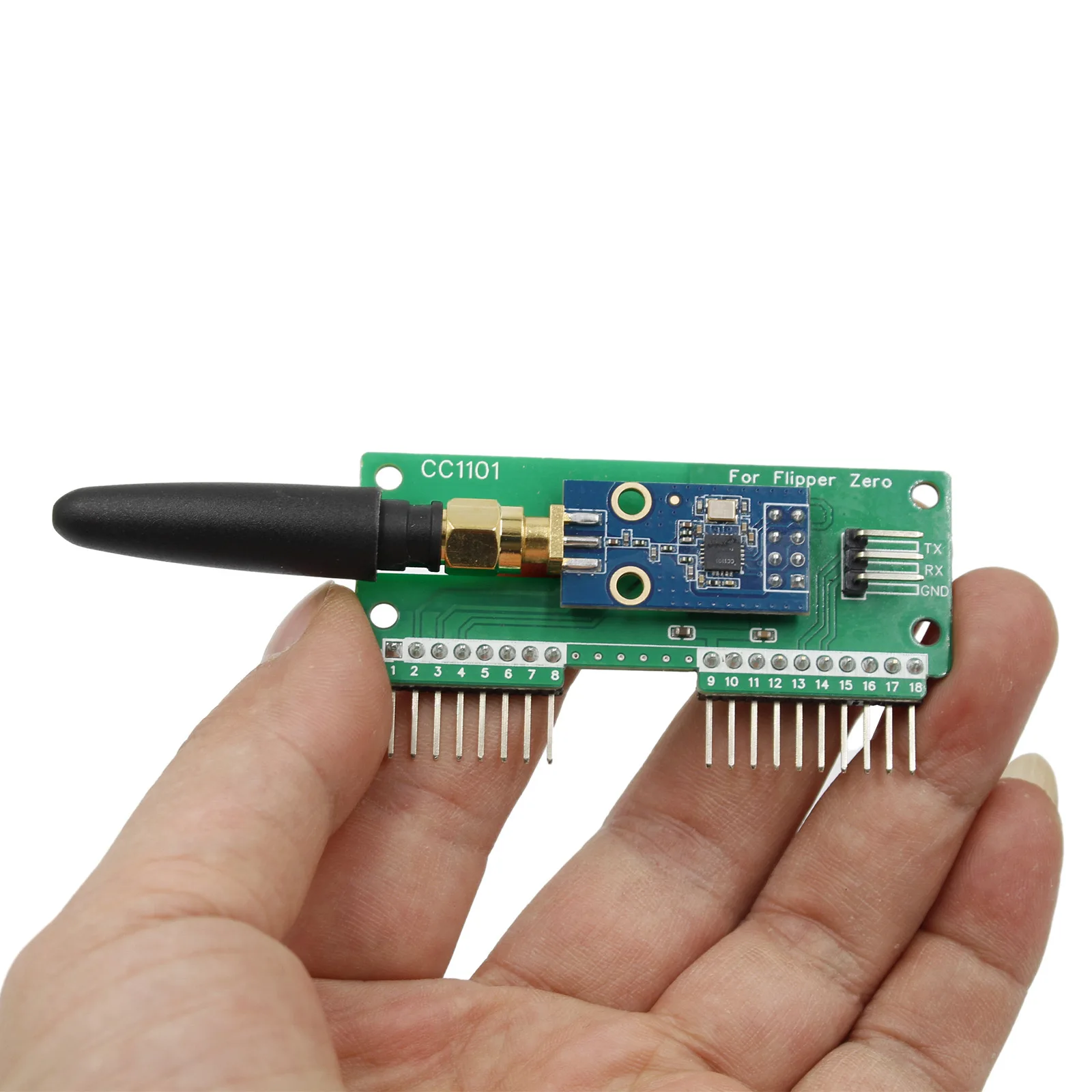 For Flipper Zero WiFi CC1101 SubGhz 433Mhz Development Board GPIO CC1101 Mouse Module For Flipper Zero Modification