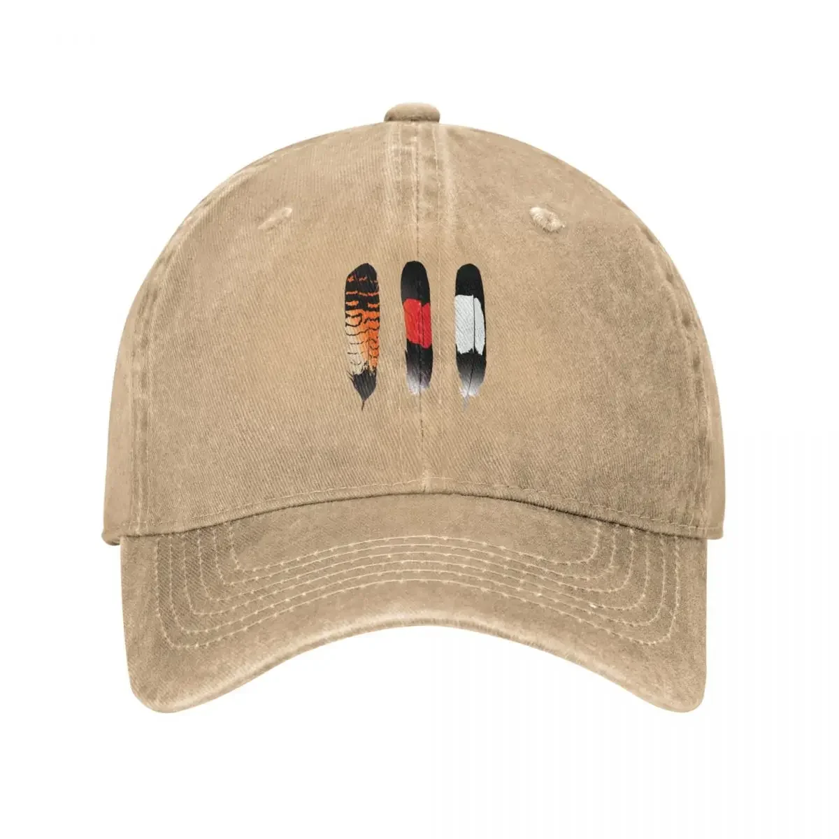 Tail feathers of the Western Australian black cockatoos Baseball Cap beach hat Male hat Luxury Hat Beach Women Caps Men's