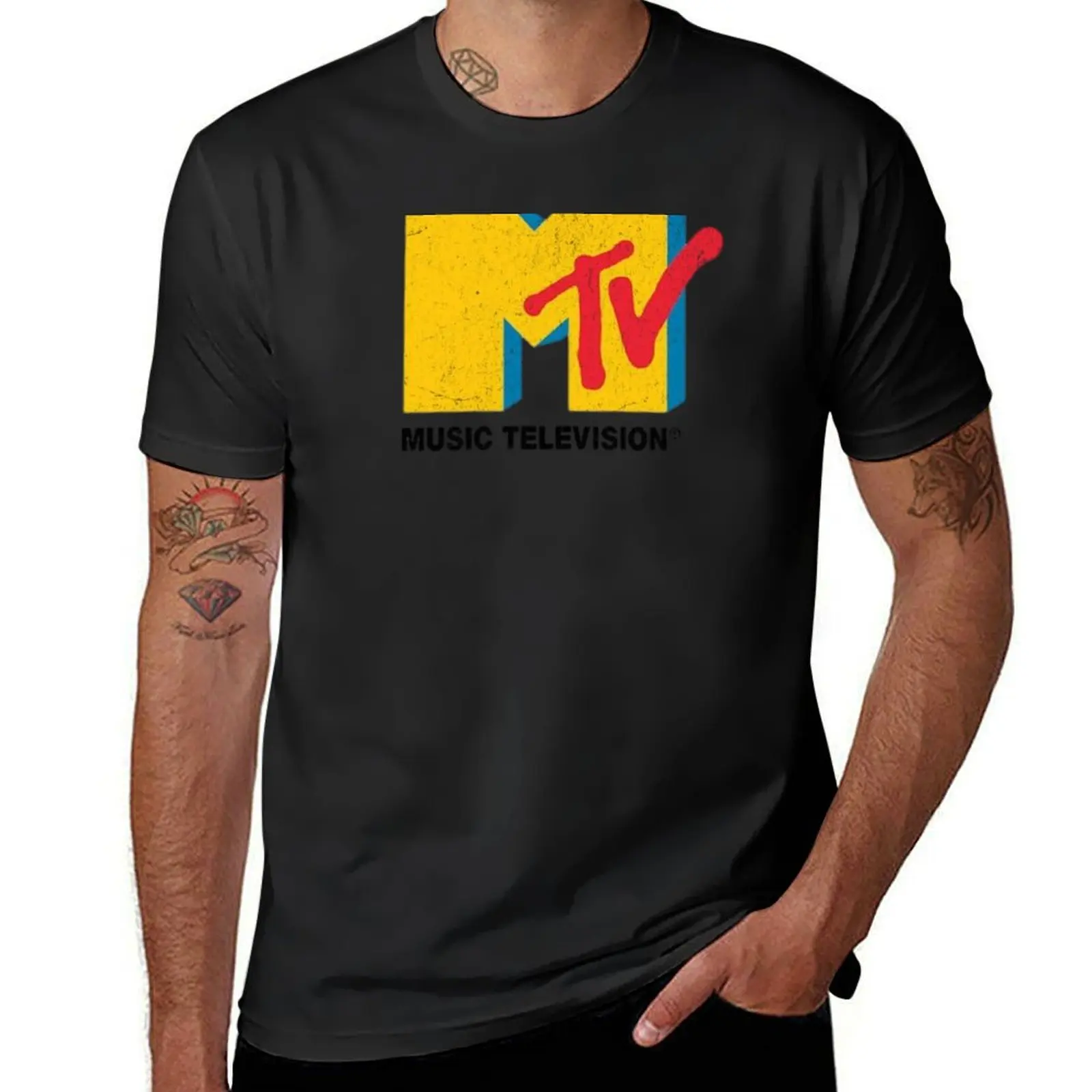 

MTV T-Shirt graphic tee shirt funny costumes Blouse animal prinfor boys slim fit t shirts for men