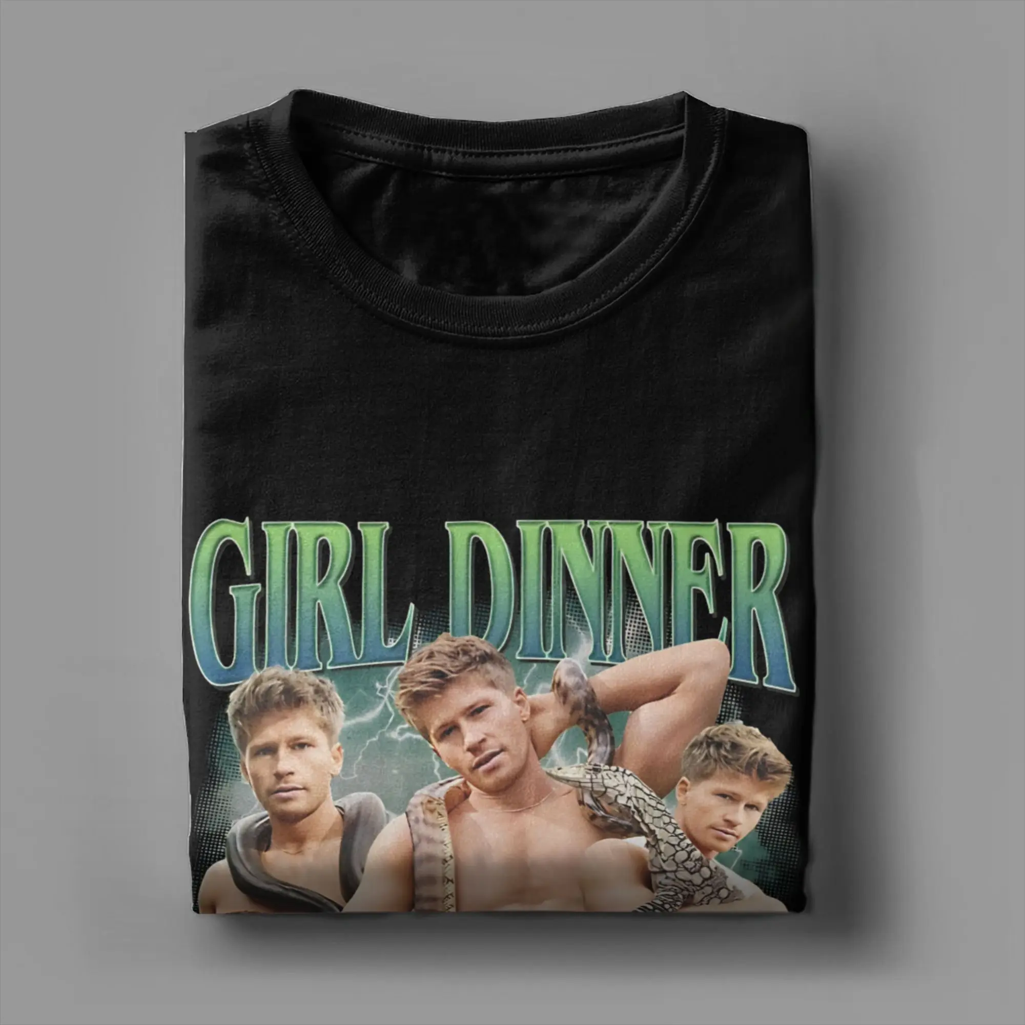 روبرت اروين فتاة عشاء تي شيرت الرجال النساء خمر القطن الخالص تي شيرت س الرقبة قصيرة الأكمام تي شيرت هدية عيد ميلاد بلايز #3