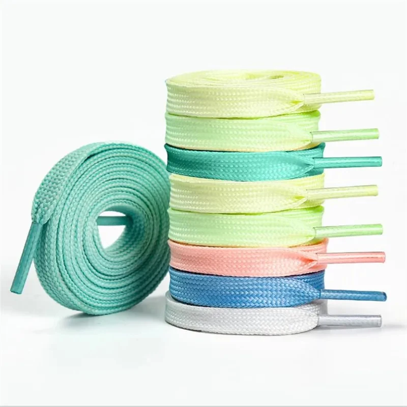1/2Pair Luminous Shoelaces for Kid Sneakers Men Women Sports Shoes Laces Glow In The Dark Night Shoestrings Reflective Shoelaces