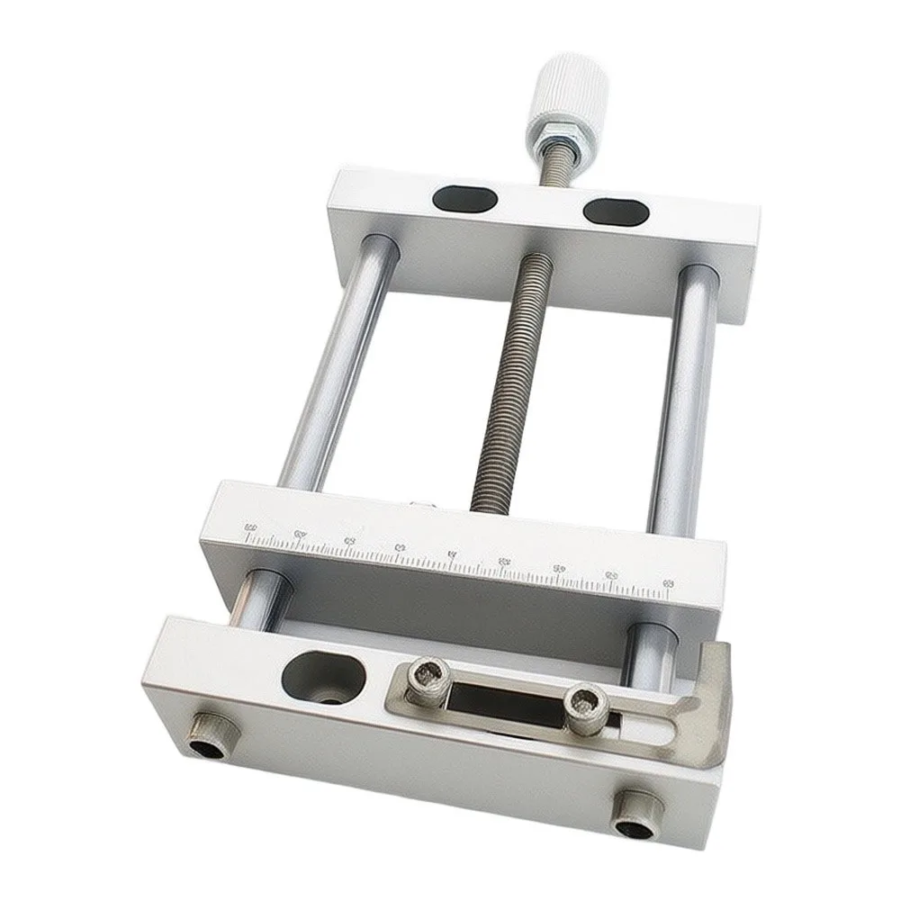 Miniature Precision Vise for Engraving and Hobbyist Use - 4 Inch Aluminum Alloy Vise with Wide Clamping and Guide Rod