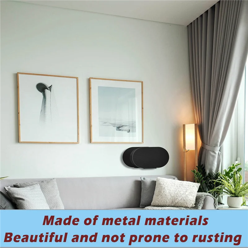 Dudukan Logam Pemasangan Di Dinding untuk Sonos Era 300 Rak Organizer Tempat Penyimpanan Dinding Kamar Tidur Audio Braket Speaker Pintar